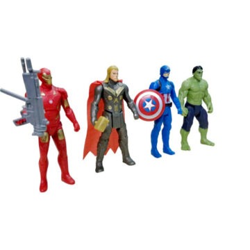Colorful Justice Avengers Super Heroes 4-in-1 Action Figure Toy for Kids