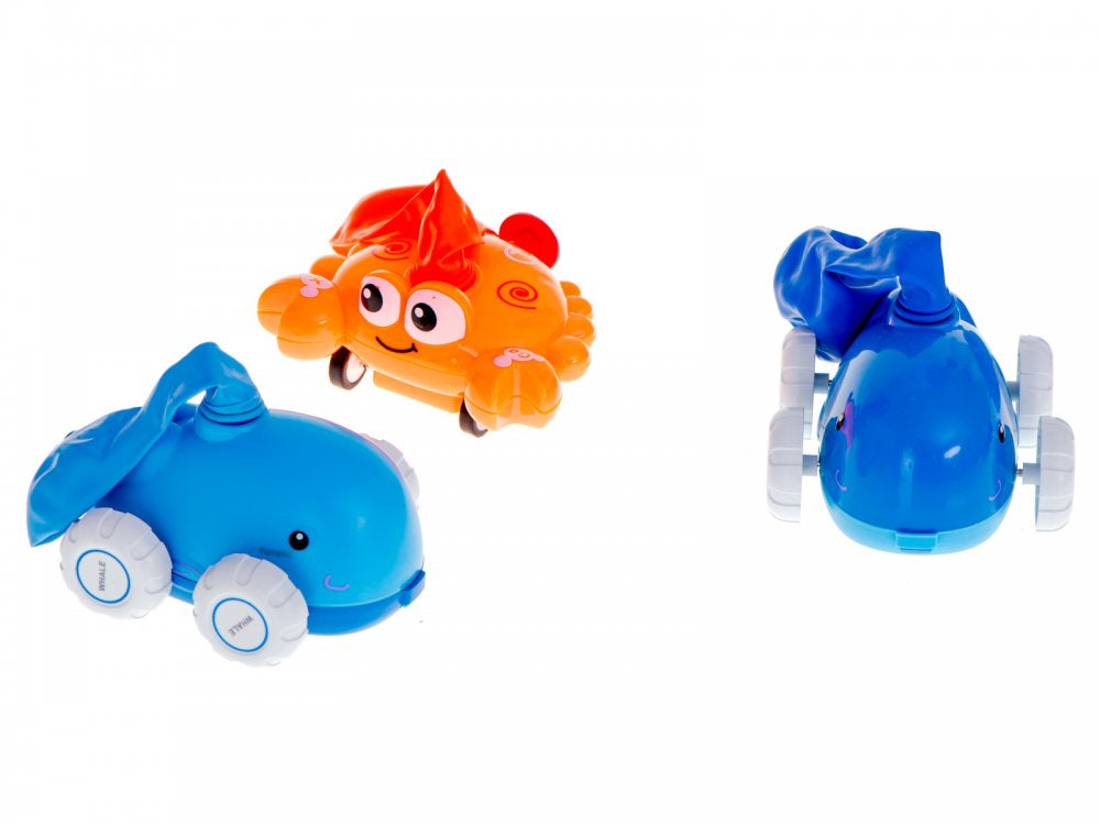 Dolphin Balloon launcher and Air Powered Car Toys Set