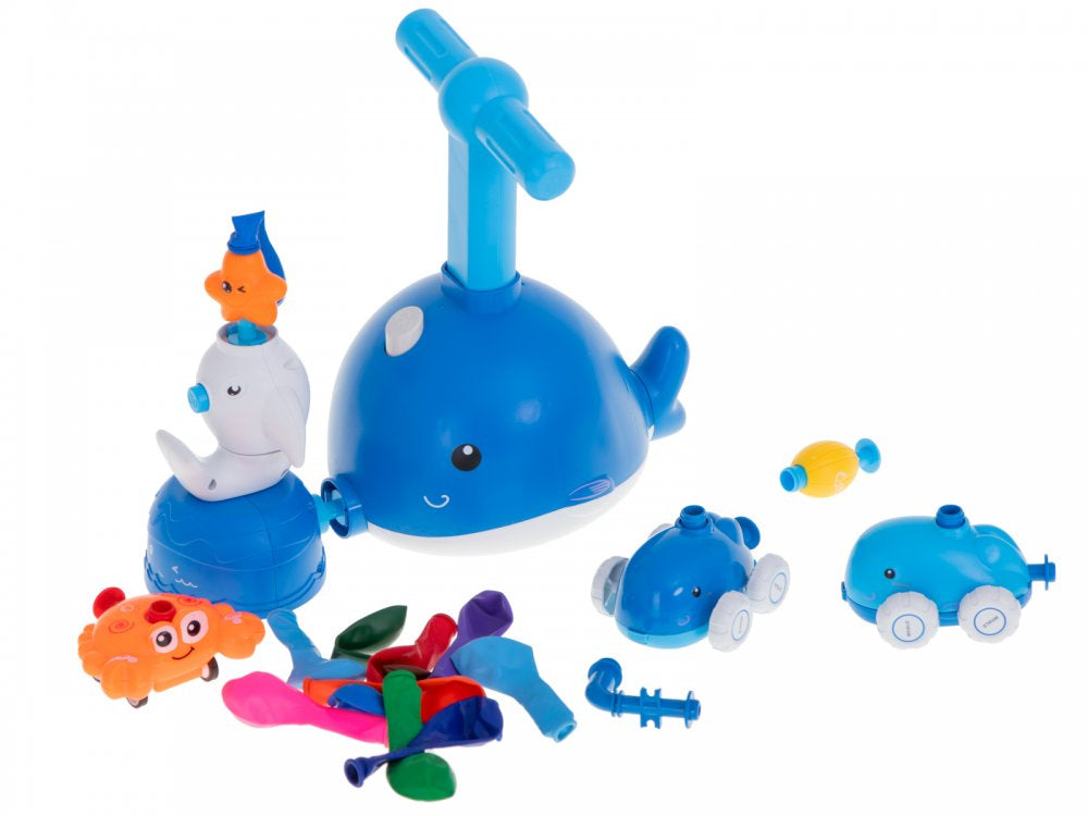 Dolphin Balloon launcher and Air Powered Car Toys Set