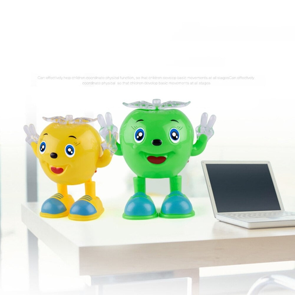 Electric Dancing Apple Battery Operated Baby Vocal Toys With Lighting Swing Toy