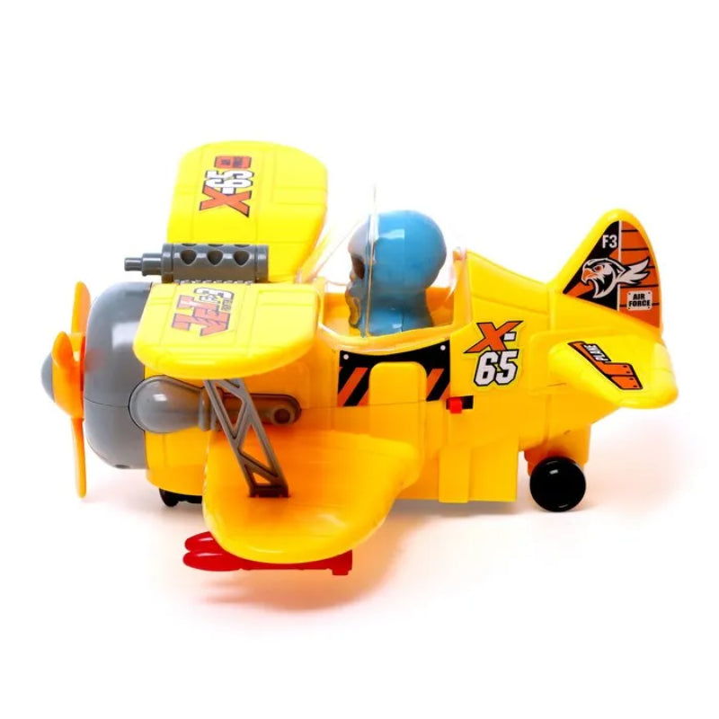 Fighter Plane with Lights & Sounds Effects Toys for Kids