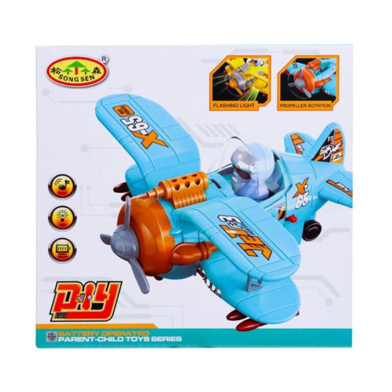 Fighter Plane with Lights & Sounds Effects Toys for Kids