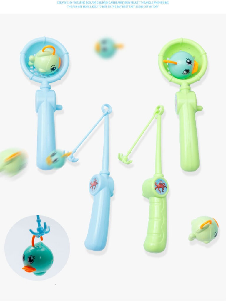 Fishing Kids Rotating Fish Game Plastic Parent-Child Interactive Table Games Hand-Eye Coordination Toys