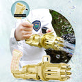 Gatling Electric Bubble Gun Plastic Machine Toys For Kids