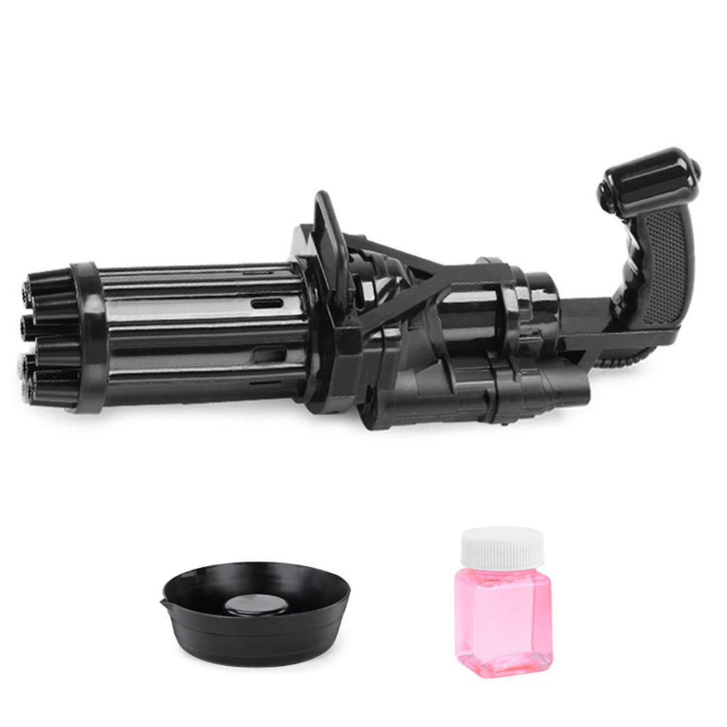 Gatling Electric Bubble Gun Plastic Machine Toys For Kids