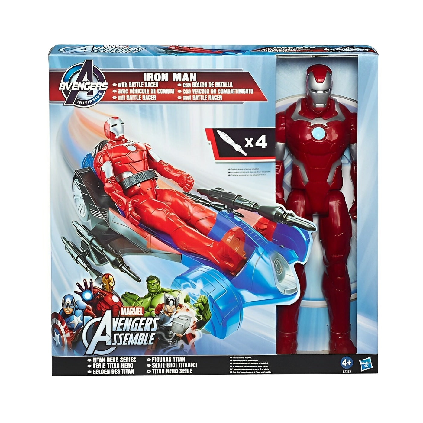 Hasbro Avengers Assemble Iron Man Action Figure Battle Racer Toy