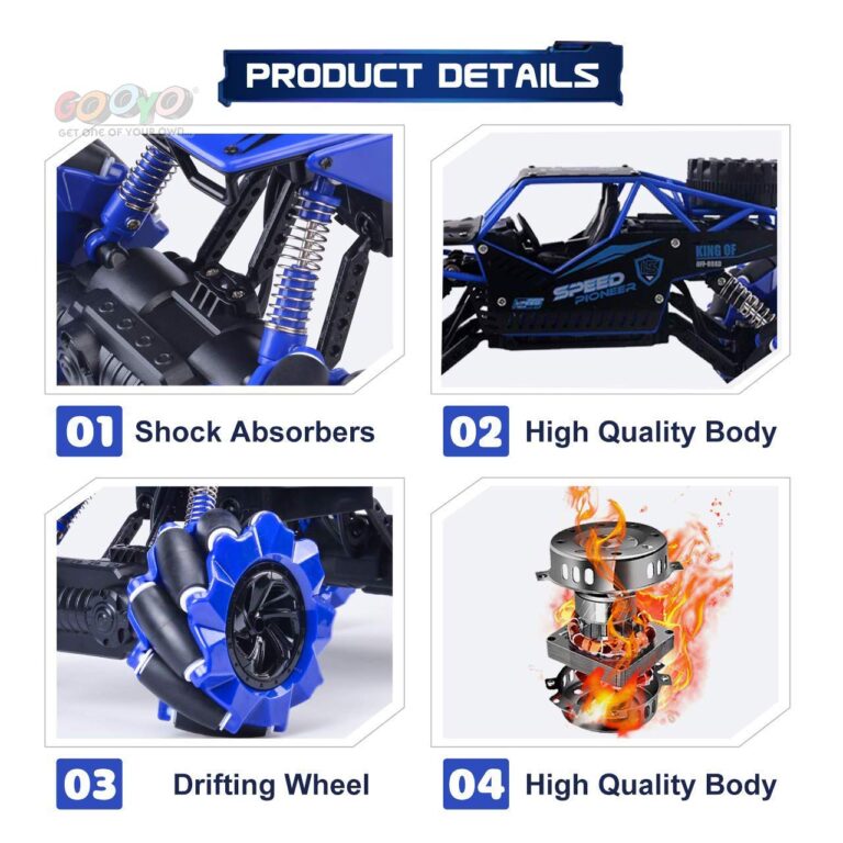 LH-C015 2.4G Alloy Rock Climbing Remote Control Vehicle With Induction Watch