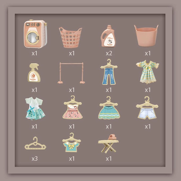 Mini Electronic Washing Machine With Light And Sound Pretend Play Laundry Appliances Toys For Kids