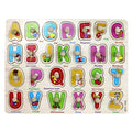 Montessori Wooden Alphabets Puzzle Picture Board With Knobs Alphabets Toys for kids