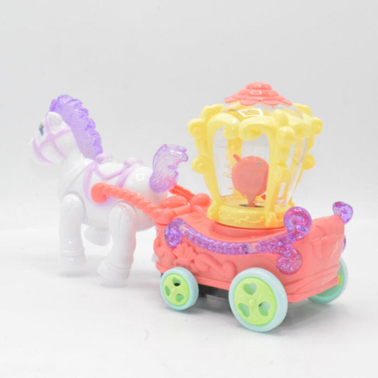 Musical Spin & Glow Carriage Toy With Lights And Melodies