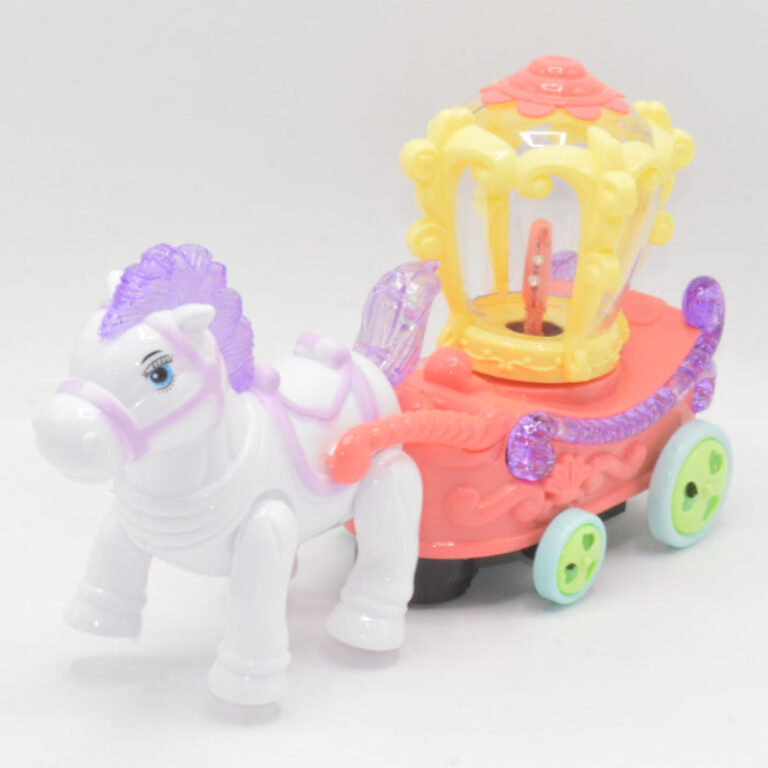 Musical Spin & Glow Carriage Toy With Lights And Melodies