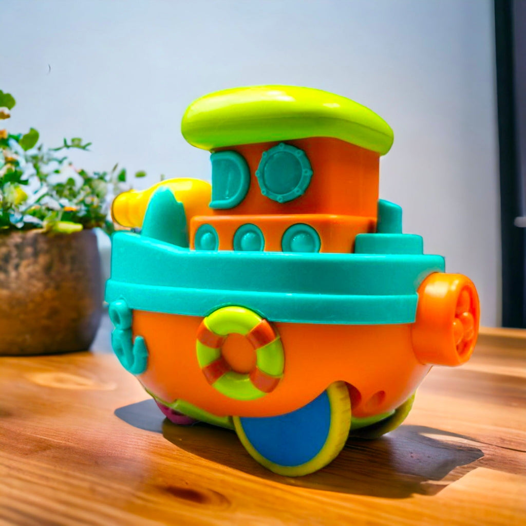 Ocean Explorers Friction-Powered Ship Push & Go Adventure Toy For Kids