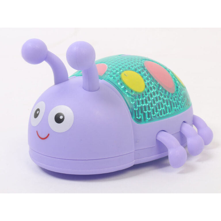 Pack Of 2 Luminescent Ladybug Charming Wind-Up Toys With Magical Lights