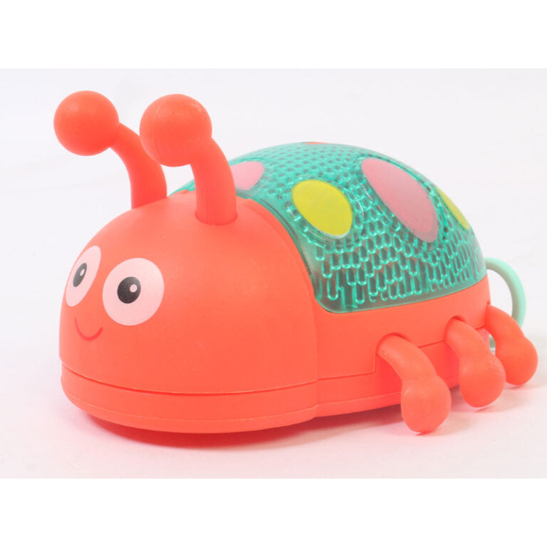 Pack Of 2 Luminescent Ladybug Charming Wind-Up Toys With Magical Lights