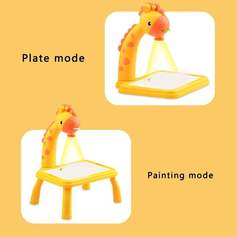 Projector Painting Desk Drawing Board Table With Projection Function Educational Toy For Kids