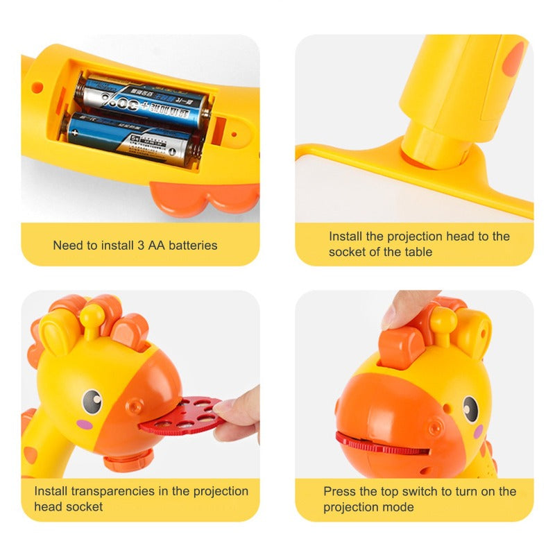 Projector Painting Desk Drawing Board Table With Projection Function Educational Toy For Kids