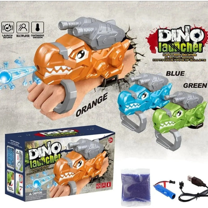 Rechargeable Automatic Electric Armoured Dino Water Gel Ball Laucher Toy For kids