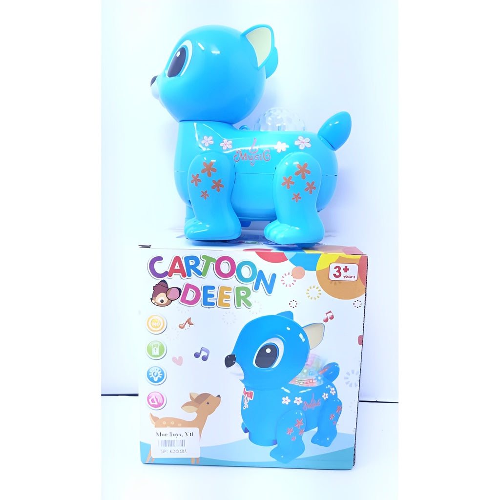 Sparkle Adventure Walking Deer Toy With Light And Sound Fun