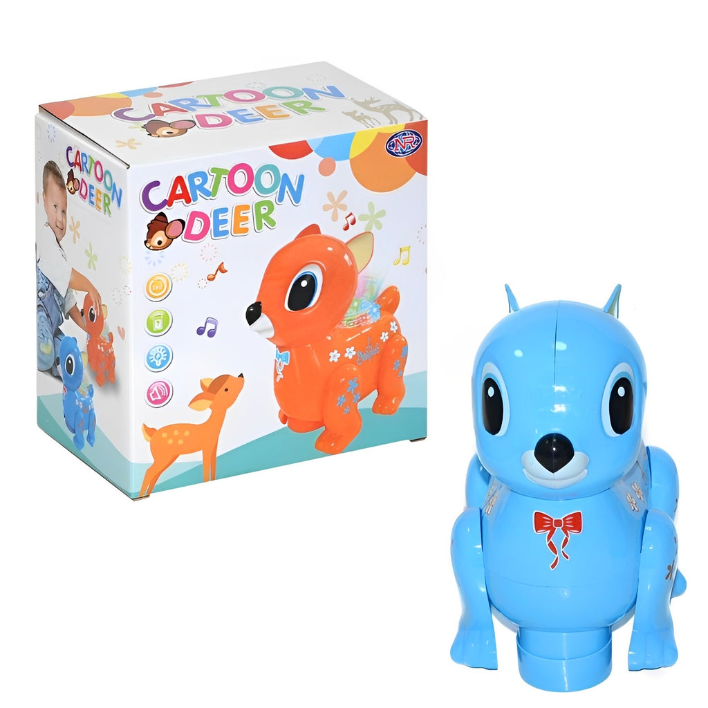 Sparkle Adventure Walking Deer Toy With Light And Sound Fun