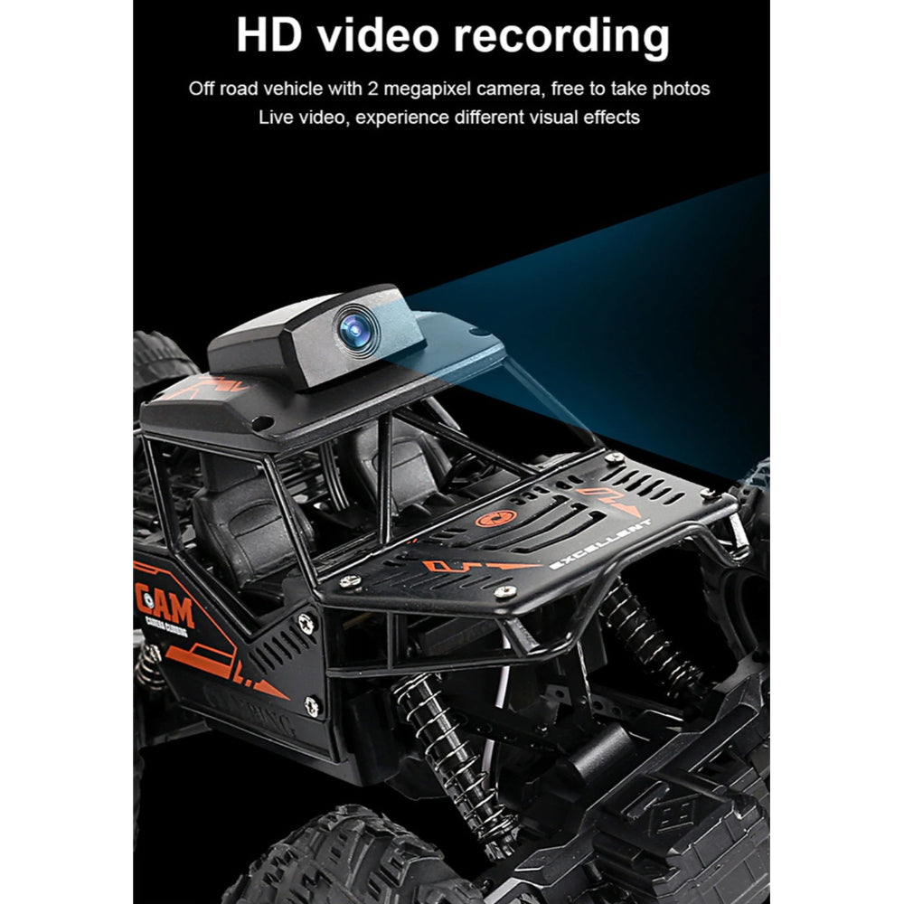 WIFI Control RC Car 1:18 2.4Ghz 2WD Alloy Radio Control FPV Off-Road Vehicles RTR Model Toy