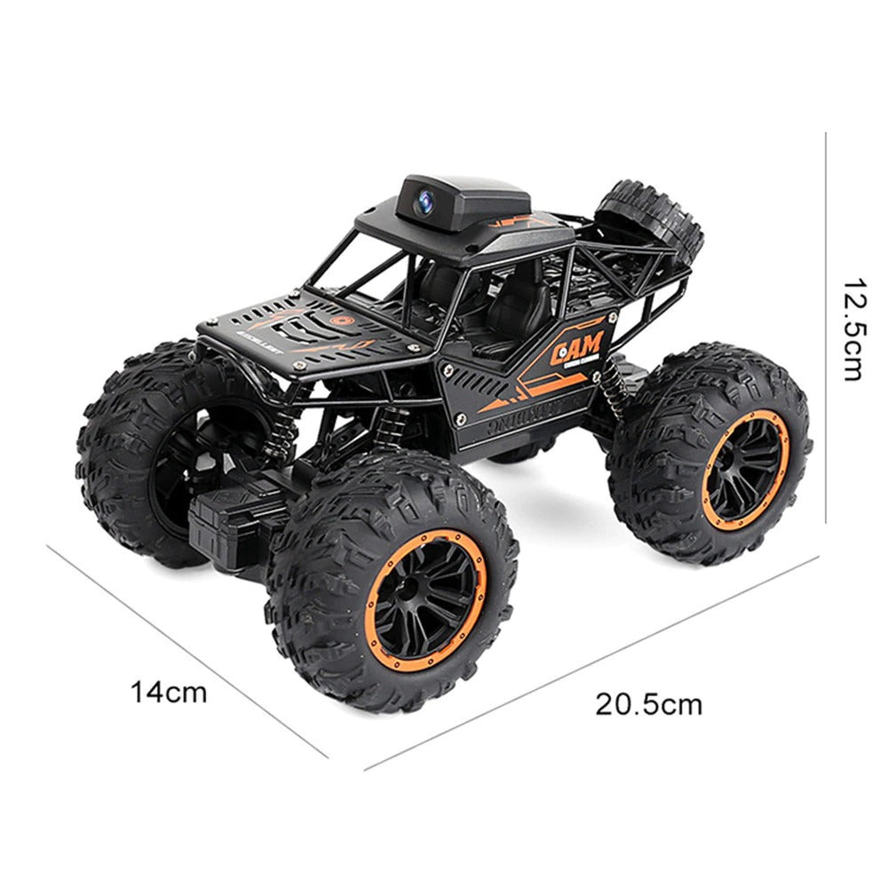 WIFI Control RC Car 1:18 2.4Ghz 2WD Alloy Radio Control FPV Off-Road Vehicles RTR Model Toy