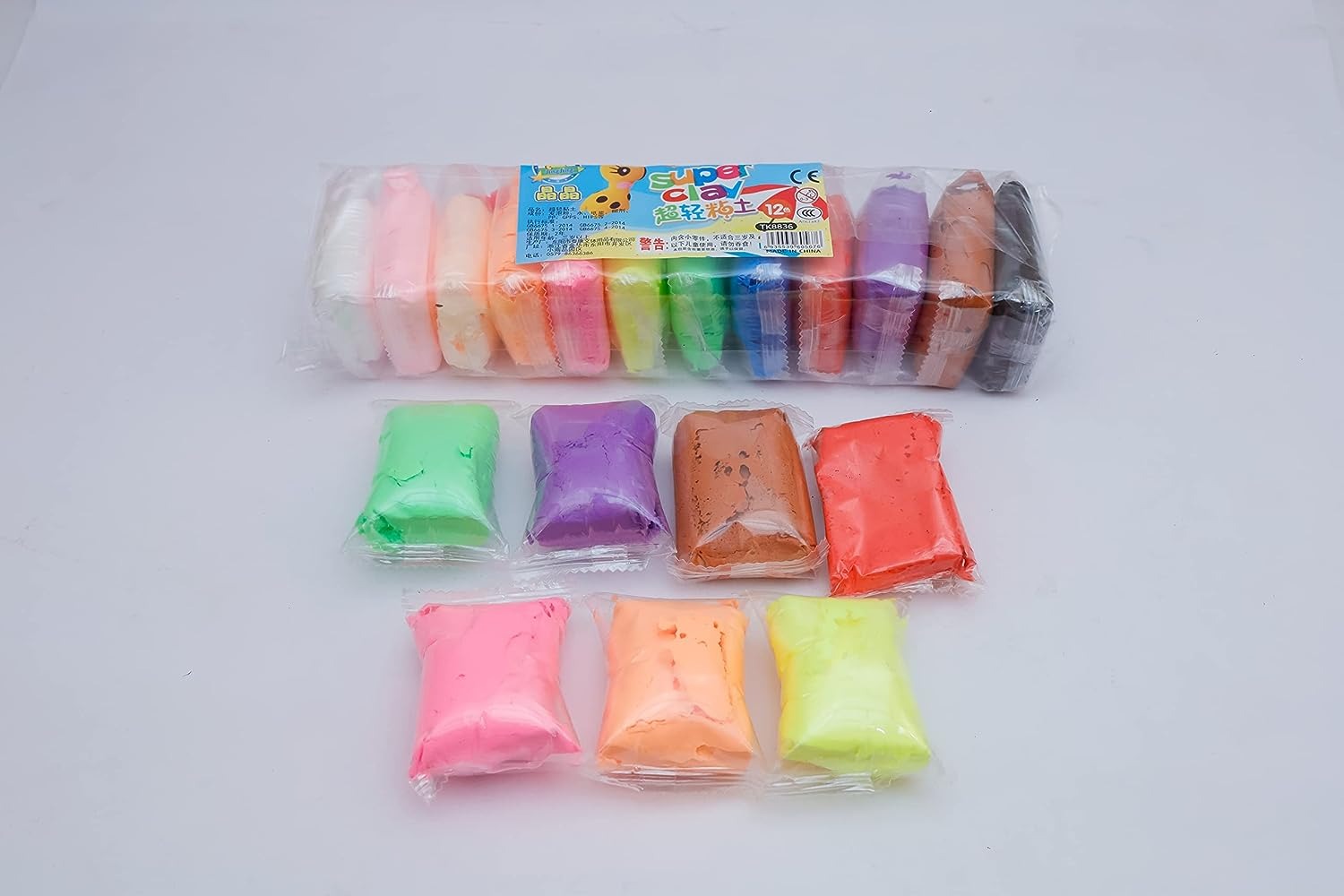 Colorful DIY Art Clay Fluffy Foam Set with Tools